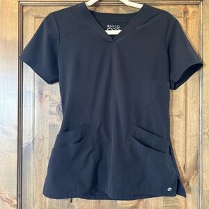 Barco One 4-pocket Scrub Top Black